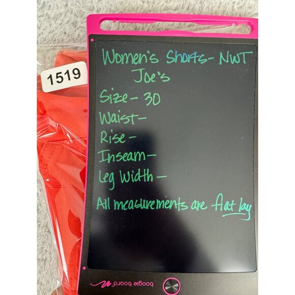 Joes Womens Grenadine Red Denim Shorts Size 30 NWT Cotton 5-Pocket Design - Picture 12 of 13